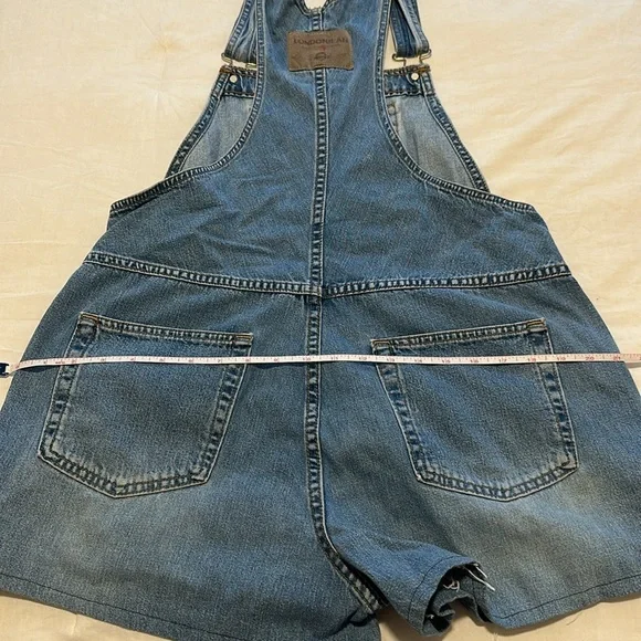 NWOT LondonJean 90s Vintage Medium Wash Overalls Size M - Picture 8 of 13